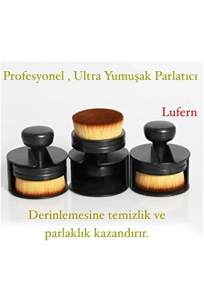 Lufern Profesyonel Siyah Plastik Lastik Parlatma Fırçası Araba Aplikatör Prem...