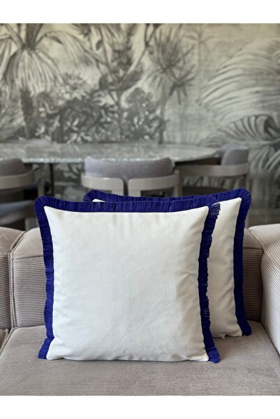 Skhome Modern Dekoratif Saçaklı Kırlent Kılıfı 1Adet 43x43