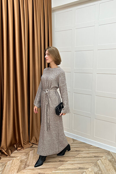 Stilife Yumoş Sim Μικτό Πλεκτό Φόρεμα Μικτό Πλεκτό Βιζόν