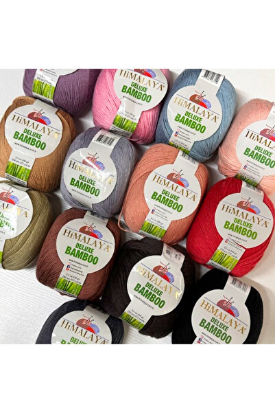 Himalaya Deluxe Bamboo Bambu Pamuk %60/40 İnce El Örgü İpliği 100 g / 250 m 124-10
