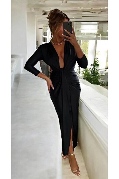 GLAMSI Asymmetrical lycra dress with ruffles and integrated shorts