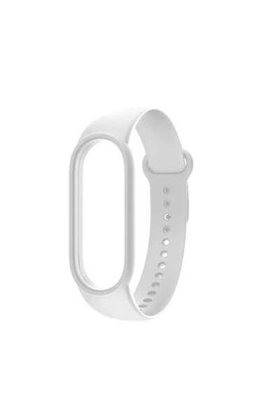 digital-play Silicone strap for Xiaomi Mi Band 5, White