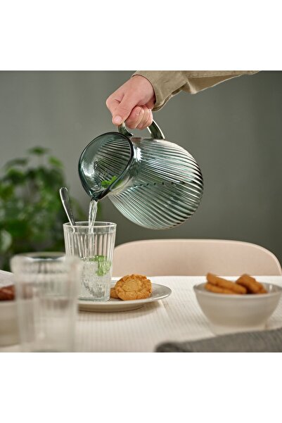 Generic Jug, Patterned/Dark Grey-Green, 2 l