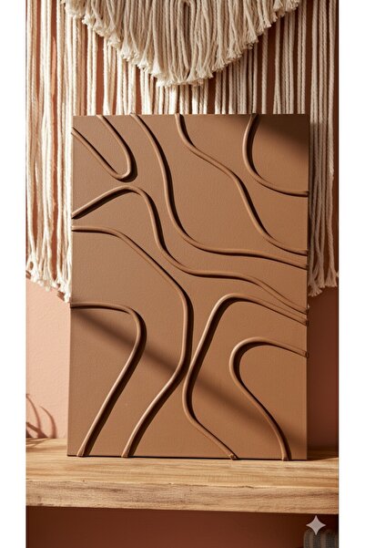 Florial Design Tekli acı kahve bohem kanvas tablo