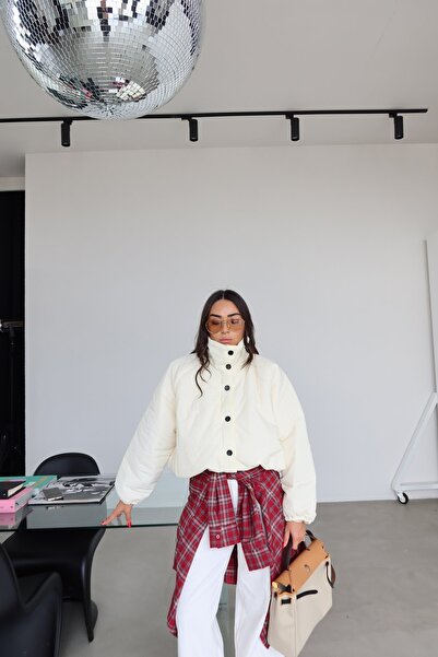 Özge Özgenç Solid textured puffer jacket