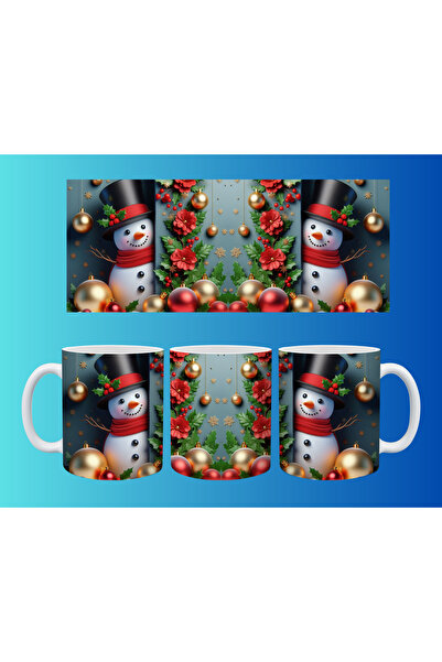 Evion كوب مفهومي لرأس السنة وعيد الميلاد - تصميم طباعة مخصص ملون