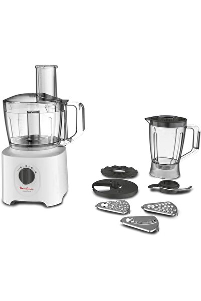 Moulinex Easy Force Food Processor 2.4L | 800W | 6 Accessories | 25+ Functions | 1.8L Blender | 2-Ye