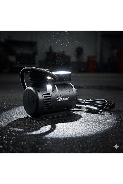 Space 300 PSI Siyah Hava Kompresörü oto acil durum hava kompresörü