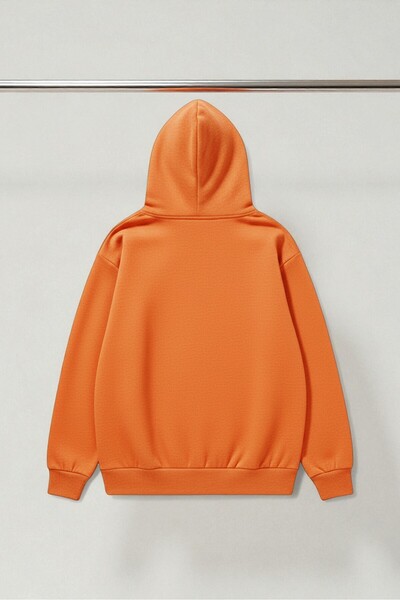 uyguntarz Unisex the Moon Tarot Card Design Printed Hooded Sweatshirt