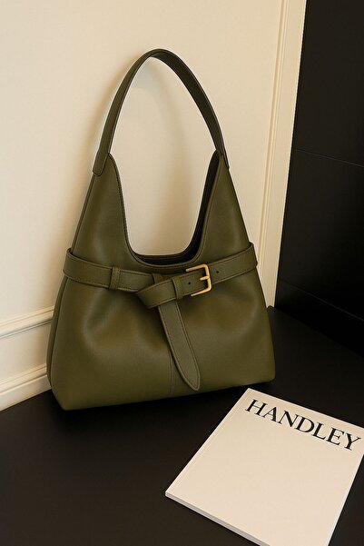 Handley حقيبة كتف فاخرة غير رسمية – موديل رياضي بتفاصيل حزام