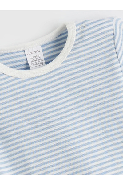 LC Waikiki Crew Neck Baby Boy Snap Bodysuit 3-Piece