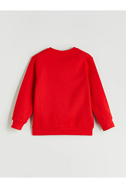 LC Waikiki Long sleeve boy sweatshirt with crew neck print