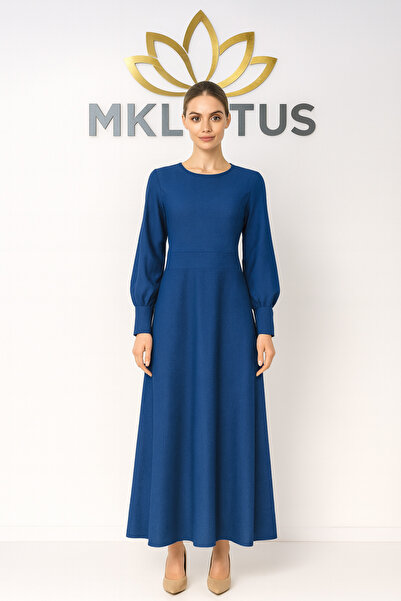 MKLOTUS Mk Lotus Karin Fabric Burgundy Dress Casual Comfortable Elegance