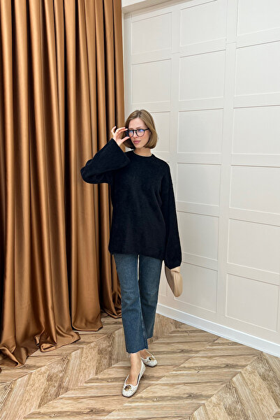 Stilife Πουλόβερ Leyal Knitwear Μαύρο