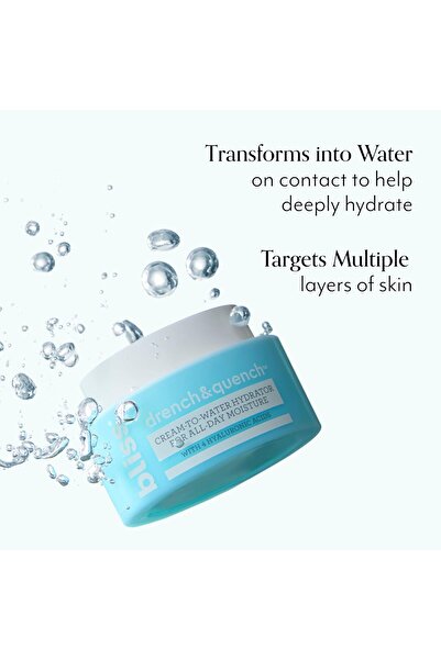 Bliss Hyaluronic Acid Moisturizer for Face | Cream-to-Water Moisturizer for All-Day Hydration | Clea