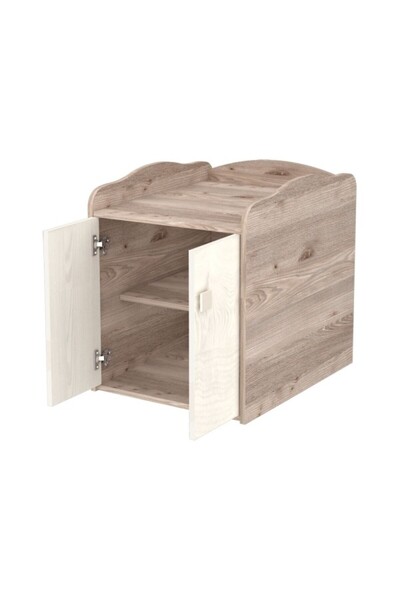 Hubners Sofia Maxi Kombi wooden convertible cot with 2 drawers 120x70 cm cream sand