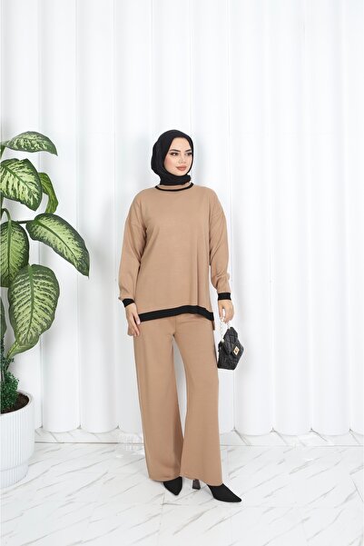 NİSUM MODA Two Color Knitwear Set