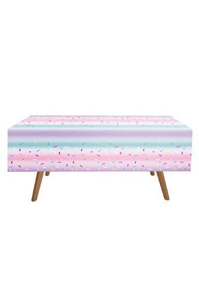 ANTBRO Față de masă din plastic Summer Party 180x120 cm, dungi pastelate cu î...