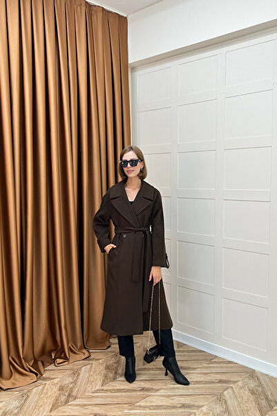 Stilife Martina άνοιγμα Παλτό Καφέ