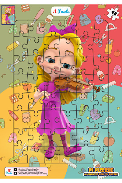 TRT ÇOCUK PIRIL Pırıl Canlanan Puzzle - Nazlı Keman Çalıyor