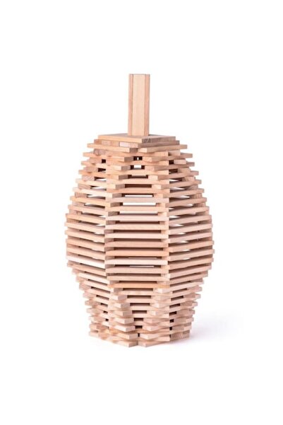 Woodyland Комплект дървени строителни блокчета от 200 части, Карла,