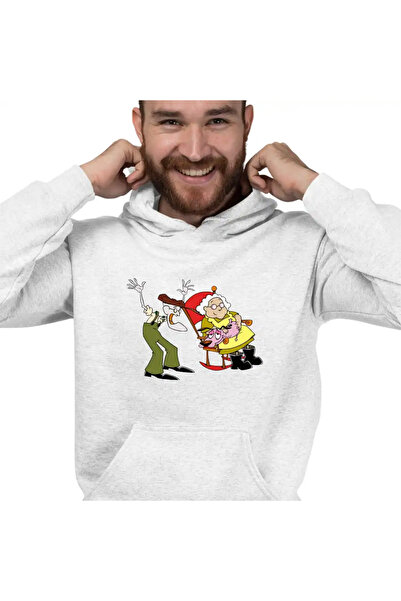 OEM Men's Hoodie Courage Cowardly Dog Grandpa Grandma Chair
