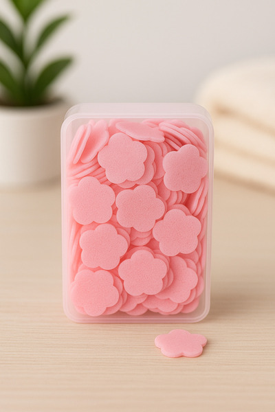 BEYZANA 1 Kutu Sihirli Sabun Kokulu Çiçek Model Elde Eriyen Kağıt Sabun