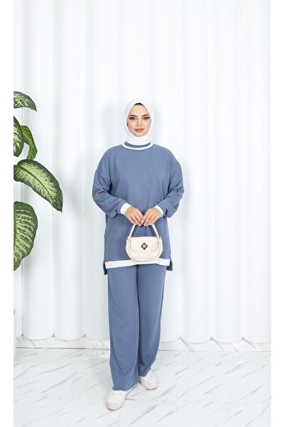 NİSUM MODA Two Color Knitwear Set