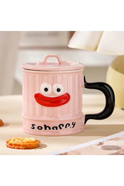 Dörtel Tedarik Ceramic Mug with Comic Character Design Bm-1435