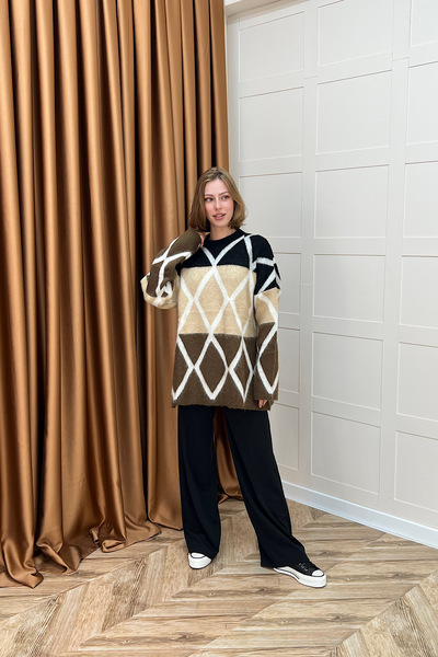 Stilife Лонс Трико Казак Кафяв