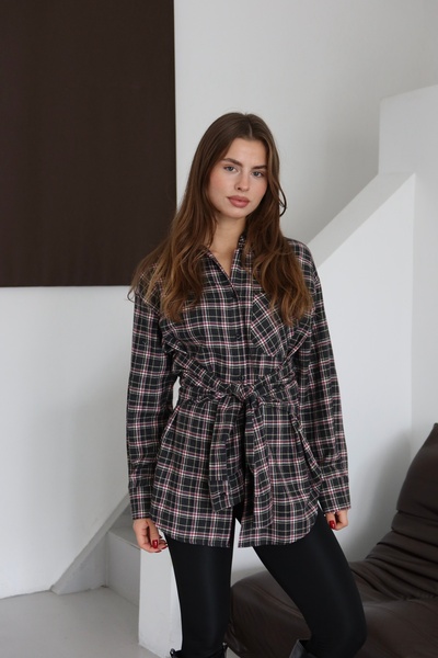 By ÖTE Premium kumaş tasarım ekose gömlek