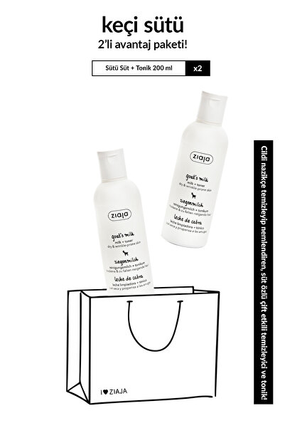 Ziaja Keçi Sütü Süt + Tonik 200 ml 2'li Set