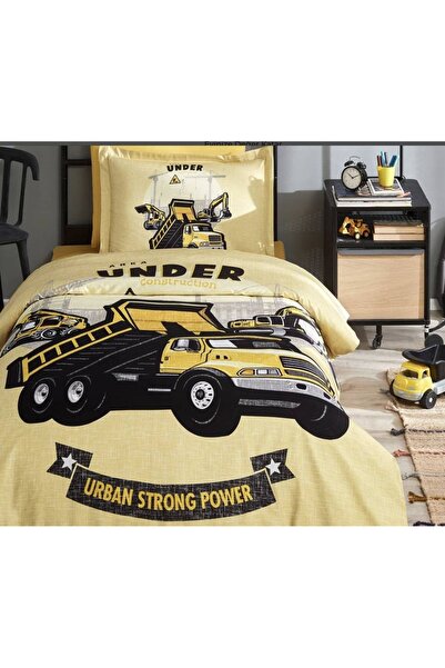 Özdilek 100% Cotton Single Duvet Cover Set (3 Pieces) Limited Stock - Pickup Truck Model