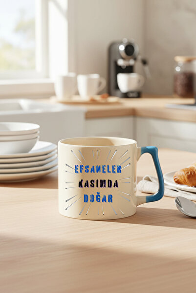 qoeuyl boutique Written Legends Are Born in November Printed Birthday Gift Blue D-Handle Mug Cup