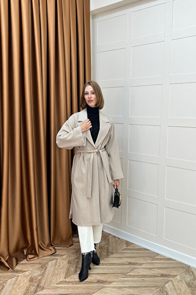 Stilife Πέτρα για παλτό με ζώνη από ύφασμα Star Premium