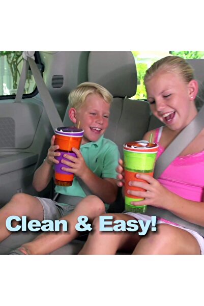 Other Snackeez Snack and Drink Cup with Travel Straw , Plastic