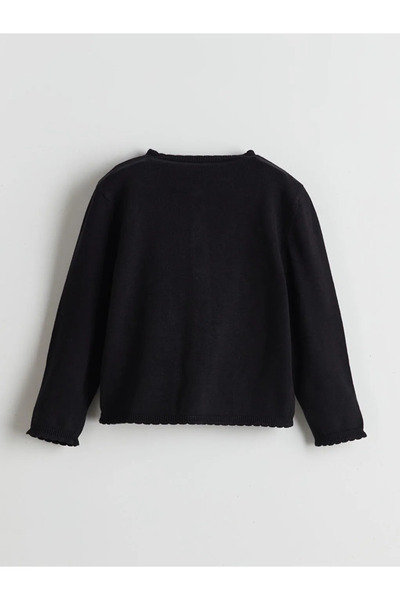 LC Waikiki Crew Neck Girl's Knitwear Cardigan