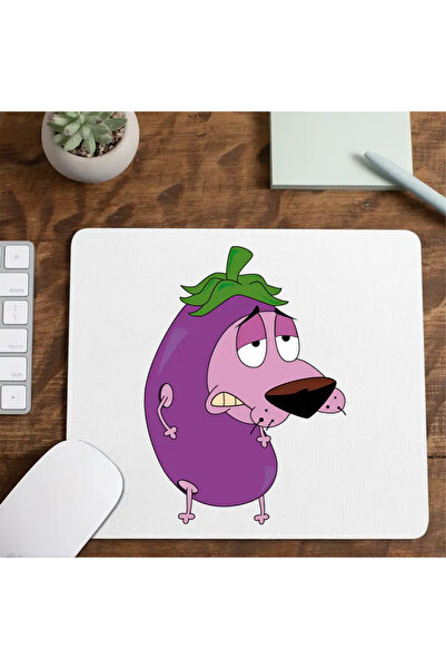 OEM Mousepad Courage the Cowardly Dog Eggplant Cartoon