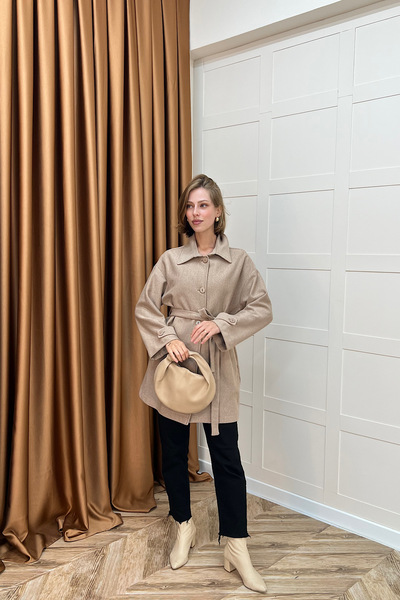 Stilife Μπουφάν με κορδόνια Bensu Καφέ