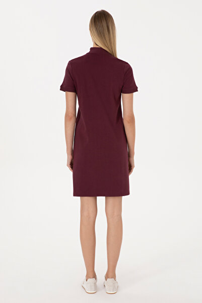 U.S. Polo Assn. Women's Burgundy Knitted Dress 50314216-Vr177
