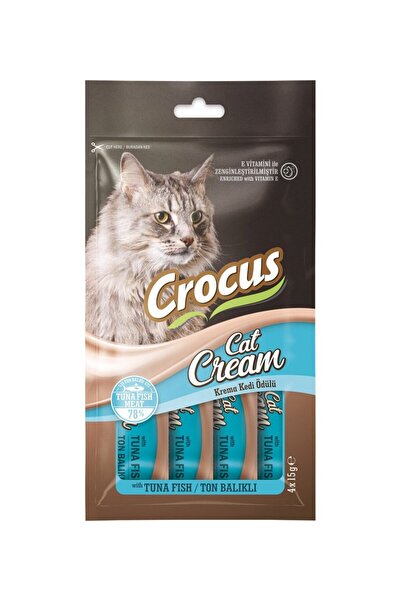 Crocus Ton Balıklı Sıvı Kedi Ödül Maması 15 gr x 4 Adet