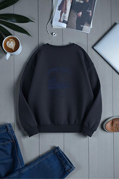 uyguntarz Унисекс Рим Италия Дизайн Печатна велосипедна блуза с качулка