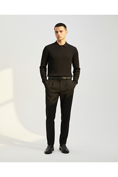 WELLSWEAR WELLS Baggy Fit Kumaş Pantolon – Siyah