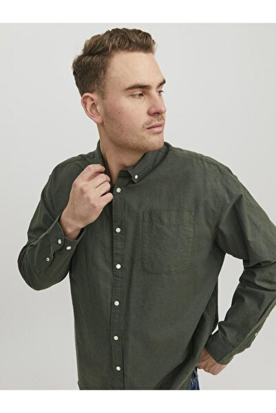 Jack & Jones Ανδρικό πουκάμισο Jack Jones Oxford Plus Plus Size 12286178