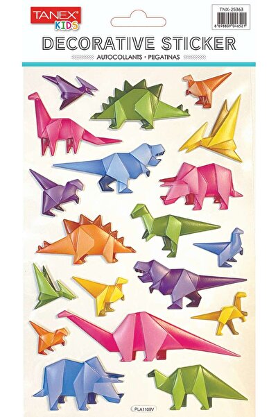 Tanex ملصق منتفخ من سلسلة ديناصور ثلاثية الأبعاد TNX-25363