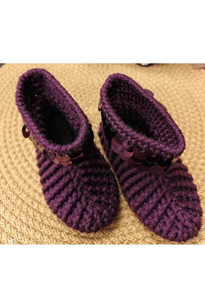 ki أحذية أطفال محبوكة يدويًا بالترتر |   ناعم ودافئ