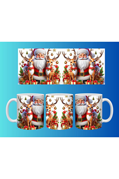Evion New Year and Christmas Concept Mug – Colorful Custom Print Design
