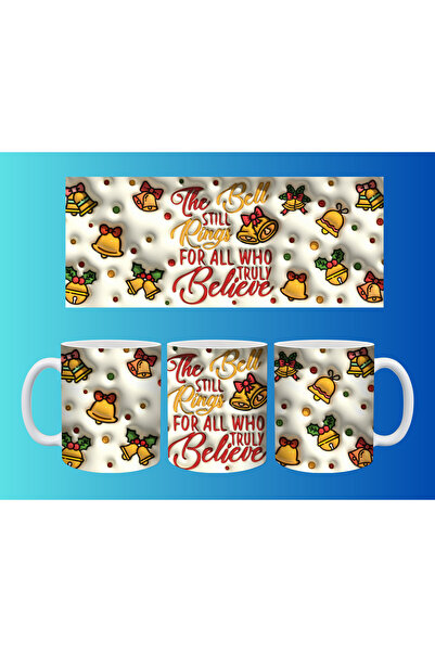 Evion كوب مفهومي لرأس السنة وعيد الميلاد - تصميم طباعة مخصص ملون