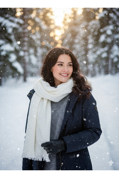 Kervan Pazar Women's Winter Scarf Shoulder Shawl