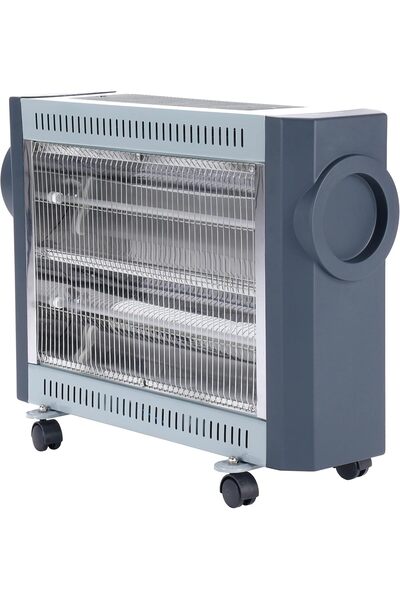 Koolen Decorative Heater, 1800W, Two Heating Sides, 4 Heating Tubes, Gray